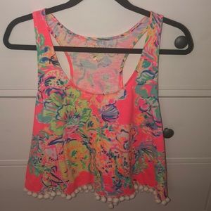 Lilly Pulitzer Racerback Cropped Tank Top